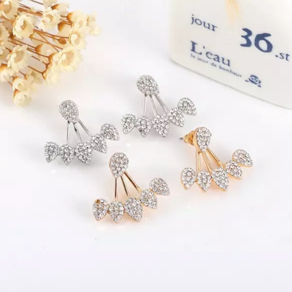 3/$30 NEW! Diamond Hanging Earrings Studs Cute Fashion - Picture 2 of 7